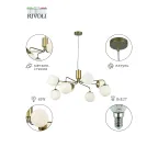 Люстра Felicity 3150-308 8 х Е27 40 Вт модерн