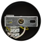 Светильник подвесной (подвес) потолочный шар черный ADELAIDA PL35 BK G9 ЭРА