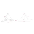 Светильник светодиодный Geometria Igrek SPO-144-B-40K-066 66Вт 4000К 4000Лм IP40 1200*1200*80 черный подвесной ЛТ | Б0058889 | ЭРА
