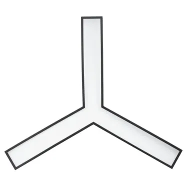Светильник светодиодный Geometria Igrek SPO-144-B-40K-066 66Вт 4000К 4000Лм IP40 1200*1200*80 черный подвесной ЛТ | Б0058889 | ЭРА