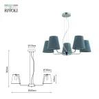 Люстра Evie 2087-305 5 х Е14 40 Вт классика