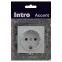 Розетка Intro Accent 6-202-01 2P+E Schuko, 16А-250В, IP20, СУ, AL/CU, белый