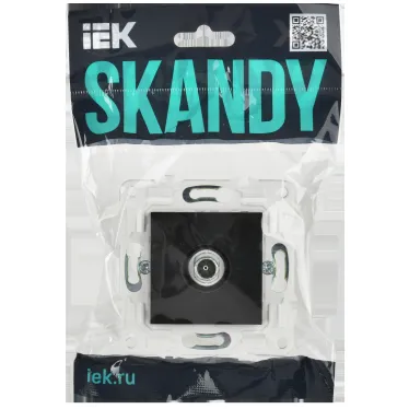 SKANDY Розетка TV оконечная SK-A12Bl черный IEK