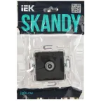 SKANDY Розетка TV проходная SK-A17G графит IEK