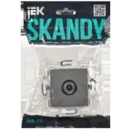 SKANDY Розетка TV оконечная SK-A12Gr серый IEK