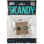 SKANDY Розетка двойная TV+SAT SK-A13Sa песочный IEK