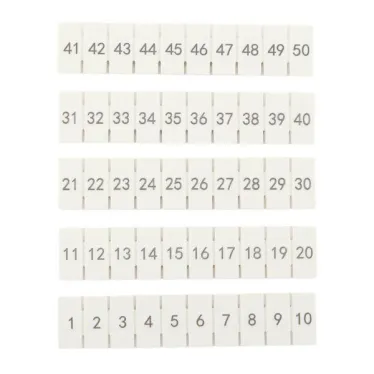 Маркировка для клемм 2.5 UT 1-50