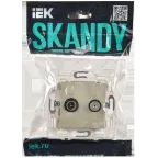 SKANDY Розетка двойная TV+SAT SK-A13B бежевый IEK