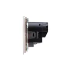 Розетка STRONG одинарная с/з скрытой установки з/ш 16А с USB A+C быстрой зарядки 5В/3А механизм жемчуг