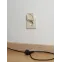 BRITE Розетка с заземлением с защитными шторками и крышкой 16А IP44 РСбш10-3-44-БрКр бежевый