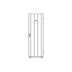 Шкаф Uniprom. 48U-750/1200. боковые панели 4шт. черный