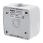Розетка 2P+E Schuko шторки, 16А-250В, IP54, ОУ, Atlantic, серый