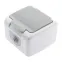 Розетка 2P+E Schuko шторки, 16А-250В, IP54, ОУ, Atlantic, серый