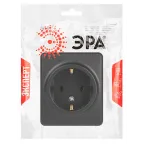 Розетка Эксперт 11-2203-05 2P+E Schuko IP20 16A-250В ОУ антрацит