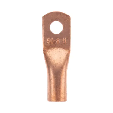 Наконечник медный ТМ 50-8-11 (50кв мм - 8мм) 100шт, REXANT