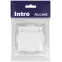 Розетка Intro Accent 6-203-01М 2P+E Schuko с крышкой, 16А-250В, IP20, СУ, белый матовый