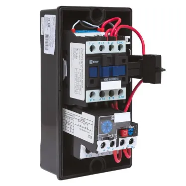 Пускатель в корпусе КМЭ 9А 230В с РТЭ Ir-2.5-4А и индикатором IP65 EKF