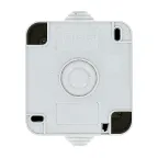 Прага Выключатель двухклавишный 10А IP44 белый