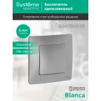 BLANCA скрытой установки одноклавишный выключатель (cх.1), 10A, 250B, алюминий