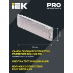 Светильник аварийный ДПА 2104 4ч IP20 IEK