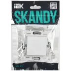 SKANDY Выключатель 1-клавишный 10А SK-V01W арктический белый IEK