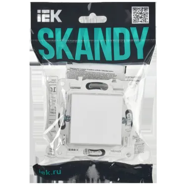 SKANDY Выключатель 1-клавишный 10А SK-V01W арктический белый IEK