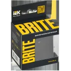 BRITE Выключатель карточный 30А ВС10-1-8-БрЧ черный IEK