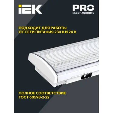 Светильник аварийный ДПА 5040-1 постоянный 1ч IP54 IEK