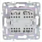 SKANDY Выключатель 2-клавишный проходной 10А SK-V05G графит IEK