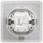 W59 AQUA Переключатель одноклавишный, 10АХ, IP44, в сборе, белый
