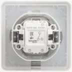 W59 AQUA Переключатель одноклавишный, 10АХ, IP44, в сборе, белый