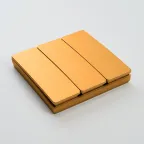 Кнопка-выключатель беспроводной 230V 500W трехклавишный, золото