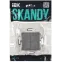 SKANDY Выключатель 2-клавишный с индикацией 10А SK-V09Gr серый IEK