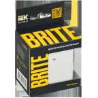 BRITE Выключатель карточный 30А ВС10-1-8-БрБ белый IEK