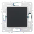 SKANDY Выключатель 1-клавишный проходной 10А SK-V02G графит IEK