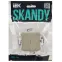 SKANDY Выключатель 1-клавишный проходной с индикацией 10А SK-V08B бежевый IEK