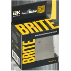BRITE Выключатель карточный 30А ВС10-1-8-БрШ шампань IEK