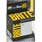 BRITE Выключатель карточный 30А ВС10-1-8-БрА алюминий IEK