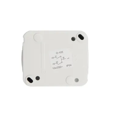 Выключатель двухклавишный Mini OG IP54, о/у, белый