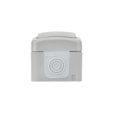 Выключатель одноклавишный Mini OG IP54, о/у, серый