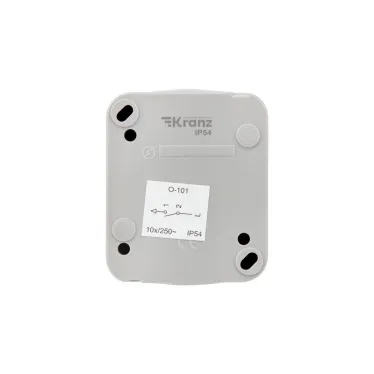 Выключатель одноклавишный Mini OG IP54, о/у, серый