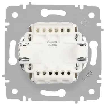 Выключатель Intro Accent 6-106-08 тройной, 10А-250В, IP20, СУ, AL/CU, бронза