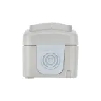 Выключатель двухклавишный Mini OG IP54, о/у, серый