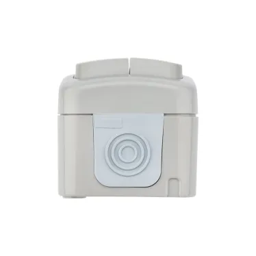 Выключатель двухклавишный Mini OG IP54, о/у, серый