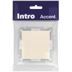 Выключатель Intro Accent 6-101-02 , 10А-250В, IP20, СУ, Accent, AL/CU, слоновая кость
