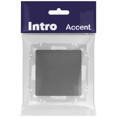 Переключатель перекрестный Intro Accent 6-108-07 , 10А-250В, IP20, СУ, графит