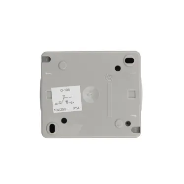Выключатель одноклавишный INDUSTRIAL IP54, о/у, серый
