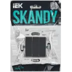 SKANDY Выключатель 3-клавишный 10А SK-V11T титан IEK