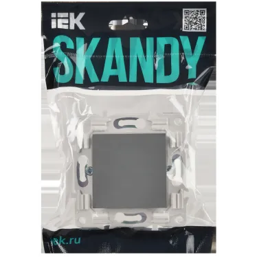 SKANDY Заглушка с суппортом SK-C01Gr серый IEK