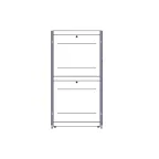 Шкаф Uniprom. 48U-750/1200. боковые панели 4шт. черный